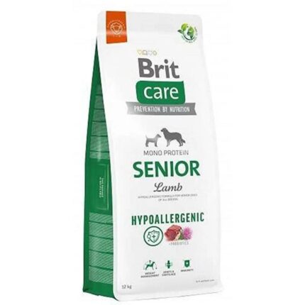 Brit Care Hypo-Allergenic Tüm Irklar için Kuzulu ve Pirinçli Yaşlı Köpek Maması 12kg