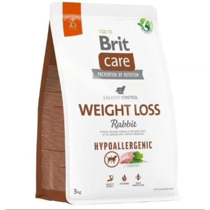 Brit Care Hypo-Allergenic Weight Loss Tavşan Etli Kilo Dengeleyici Yetişkin Köpek Maması 3kg