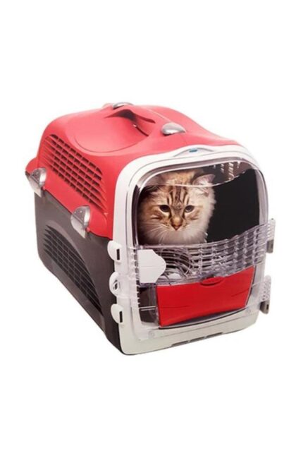 Catit Cabrio Carrier Cherry Red Kedi Köpek Taşıma Çantası ( 51x33x35 )