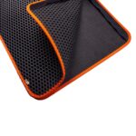 Cattie Altıgen Model Kum Toplayıcı Fonksiyonel Kedi Paspası Turuncu 50x75 Cm - Görsel 4