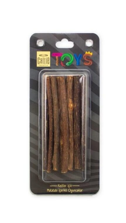 Cattie Matatabi İçerikli Kedi Oyuncağı İnce Çubuk 12Cm 15Li
