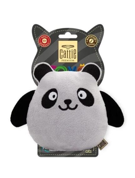 Cattie Matatabi İçerikli Kedi Oyuncağı Peluş Panda 15Cm