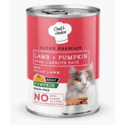 Chefs Choice Kuzulu Balkabaklı Kedi Konservesi 400 Gr