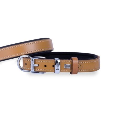 Doggie Konfor Deri Boyun Tasması Kamel 2X35-40Cm