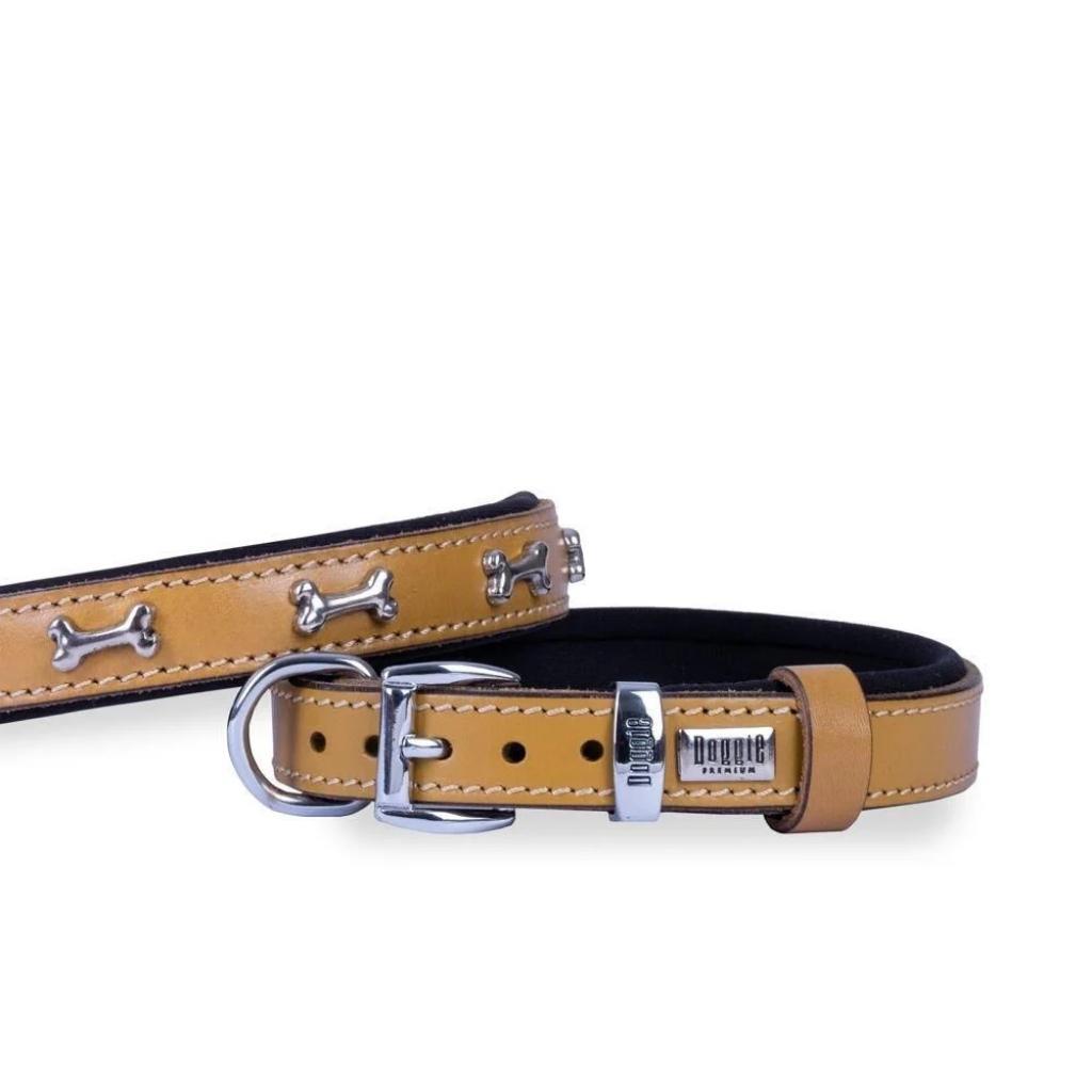 Doggie Konfor Deri Kemik Süslü Boyun Tasması Kamel 2X35-40Cm Doggie Konfor Deri Kemik Süslü Boyun Tasması Kamel 2X35-40Cm