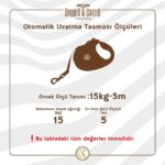 Doggie Otomatik Uzatma Tasması Master Seri Siyah 50Kg/5Mt - Görsel 3