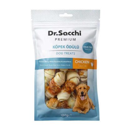 Dr.Sacchi Tavuk Sargılı Düğüm Kemik Köpek Ödülü 100 Gr