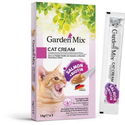 Gardenmix Biyotin ve Somonlu Krema Kedi Ödül Maması 15 gr