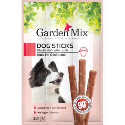 Gardenmix Kuzu Etli Köpek Stick Ödül 3 x 11 Gr