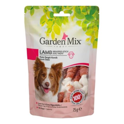 Gardenmix Kuzu Sargılı Kemik Köpek Ödül Maması 75 Gr
