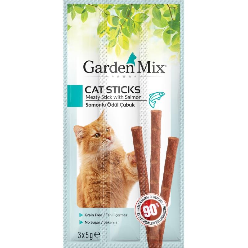 Gardenmix Somonlu Kedi Stick Ödül 3 x 5 Gr Gardenmix Somonlu Kedi Stick Ödül 3 x 5 Gr