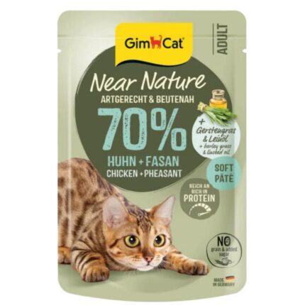 Gimcat Near Nature Tavuklu Sülün Etli Kedi Yaş Maması 85 Gr