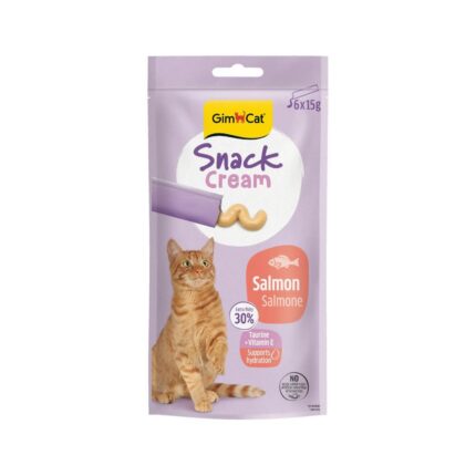 Gimcat Snack Cream Somonlu Kedi Ödülü 6x15gr