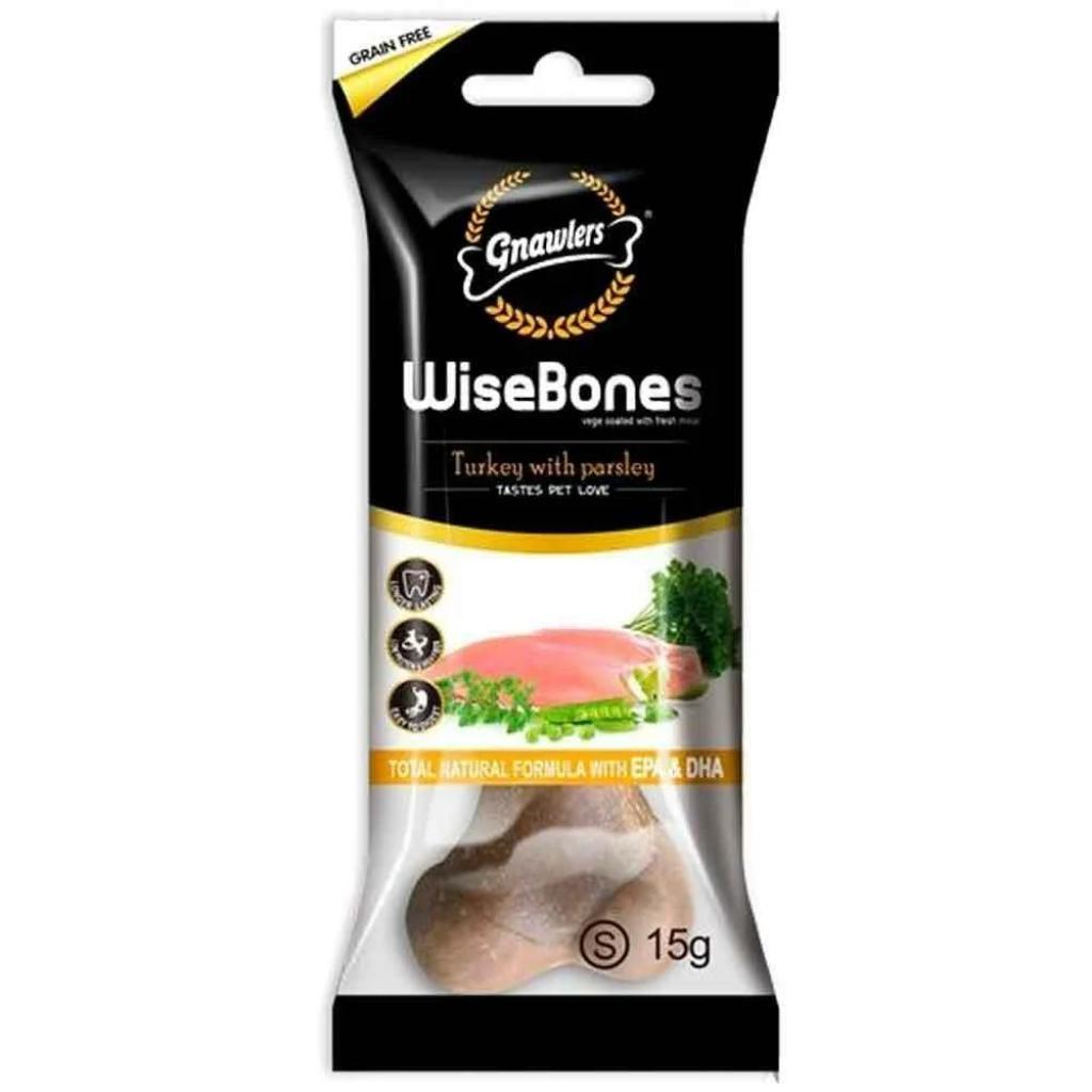 Gnawlers Wisebones Hindili Ve Maydonozlu Köpek Ödülü Small Gnawlers Wisebones Hindili Ve Maydonozlu Köpek Ödülü Small