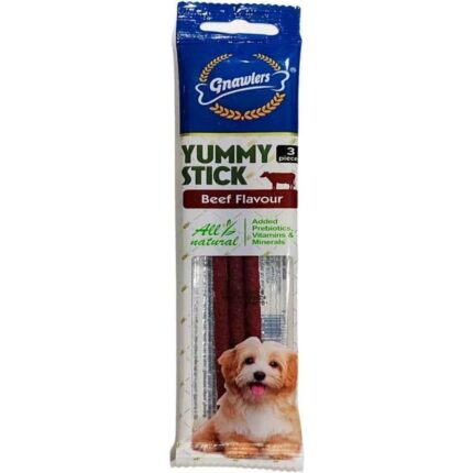 Gnawlers Yummy Meaty Stick Beef Köpek Ödülü 3 Lü