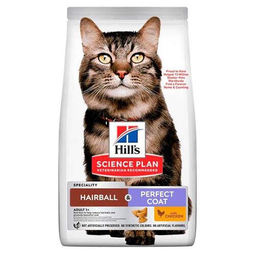 Hill's Hairball Perfect Coat Tüy Yumağı Önleyici Tavuklu Yetişkin Kedi Maması 1 Hill's Hairball Perfect Coat Tüy Yumağı Önleyici Tavuklu Yetişkin Kedi Maması 1
