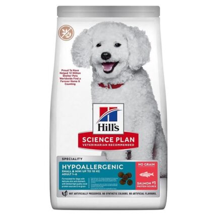 Hill's Hypo Allergenic Somonlu Küçük Irk Tahilsiz Yetiskin Köpek Mamasi 1
