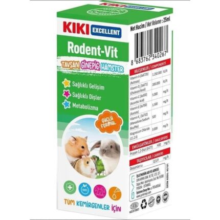 KIKI Excellent Kemirgen Rodent-Vit Vitamin Desteği 25 ml