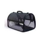 MİGNO FLYBAG Şeffaf Fileli Kedi Köpek Taşıma Çantası - Siyah