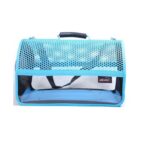 Migno Flybag Şeffaf Fileli Kedi Köpek Taşıma Çantası - Turkuaz - Görsel 3