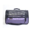 Migno Flybag Voyager Fileli Kedi Köpek Taşıma Çantası - Mor-Siyah - Görsel 3