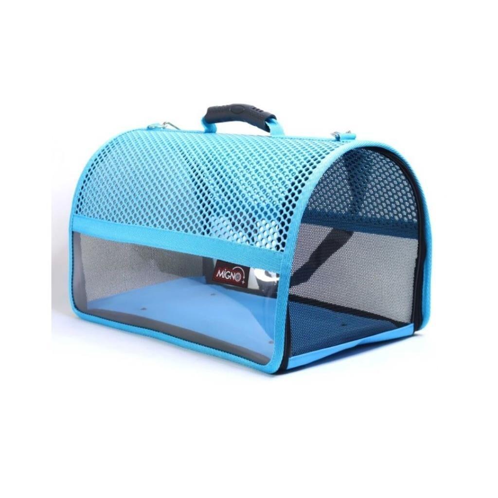 Migno Flybag Şeffaf Fileli Kedi Köpek Taşıma Çantası - Turkuaz Migno Flybag Şeffaf Fileli Kedi Köpek Taşıma Çantası - Turkuaz