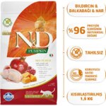 Nd Tahılsız Bıldırcın Etli Balkabaklı Kısırlaştırılmış Kedi Maması 1