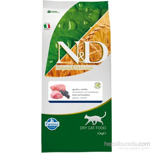Nd Tahılsız Kuzu Etli Yaban Mersinli Yetişkin Kedi Maması 10 Kg Nd Tahılsız Kuzu Etli Yaban Mersinli Yetişkin Kedi Maması 10 Kg