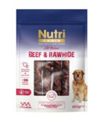 Nutri Canin Rawhide Sigir Eti Sarili Orta/Büyük Irk Köpek Kemik Ödülü 120 Gr