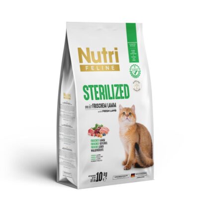 Nutri Feline Kısırlaştırılmış Kuzulu Kedi Maması 10 Kg
