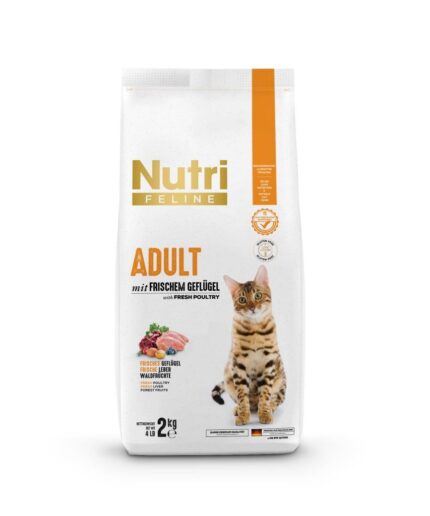 Nutri Feline Poultry Kümes Hayvanlı Yetişkin Kedi Maması 2 Kg