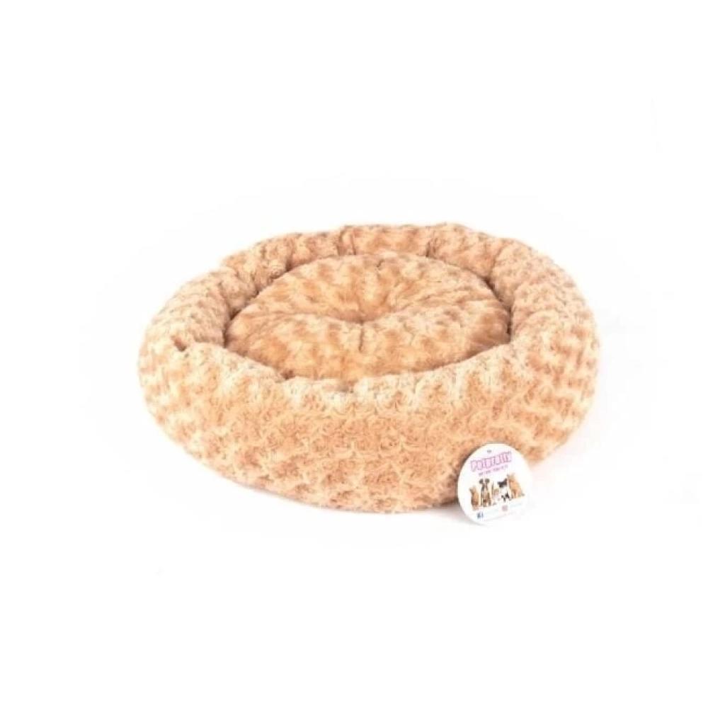 Pet Pretty Simit Yatak Peluş Açık Kahve 55x55 cm Pet Pretty Simit Yatak Peluş Açık Kahve 55x55 cm