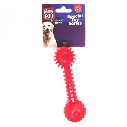 Playfull Dumbell Şeklinde Tırtıklı Köpek Oyuncağı 12 x 3