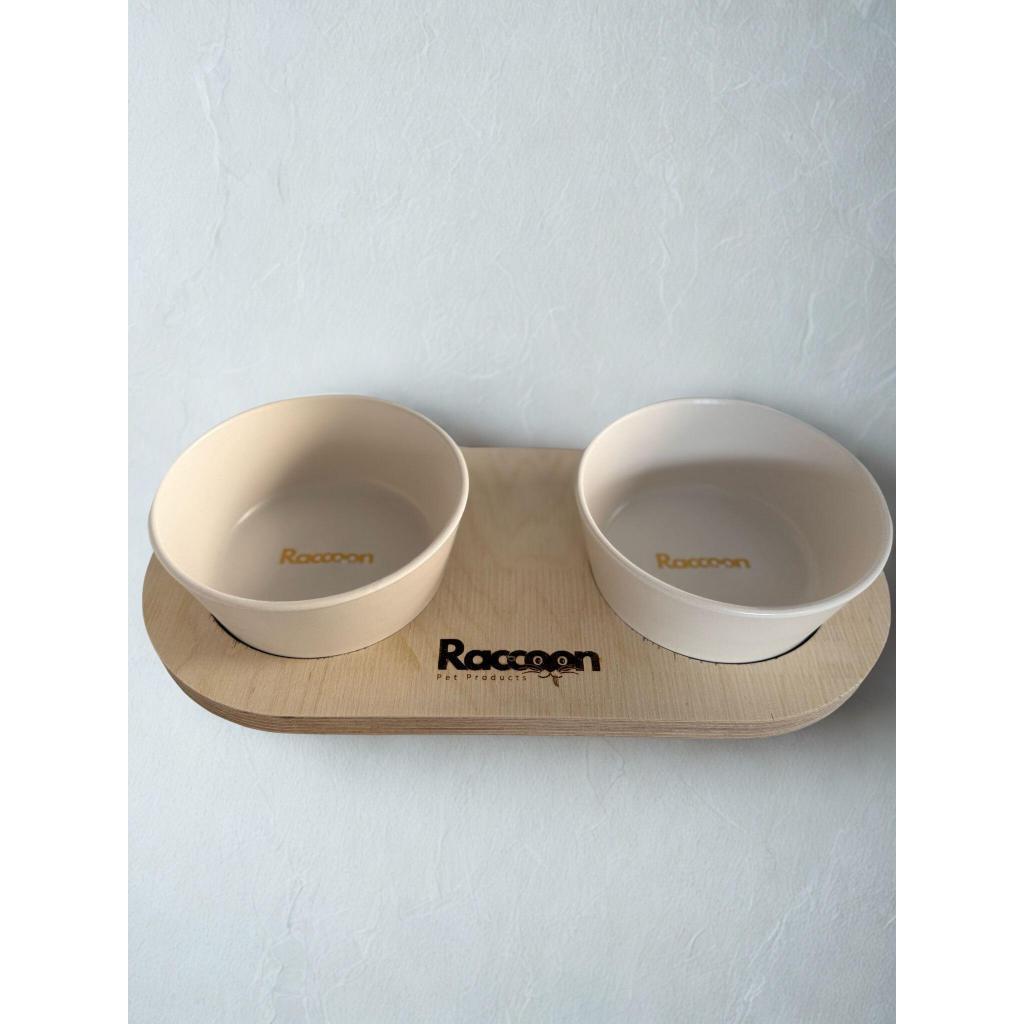 Raccoon Zeus İkili Seramik Mama Kabı 16 Cm BEYAZ Raccoon Zeus İkili Seramik Mama Kabı 16 Cm BEYAZ