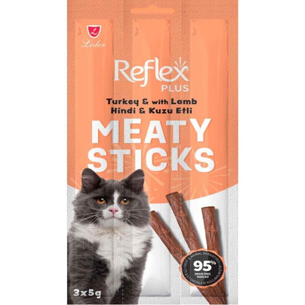 Reflex Hindili Kuzulu Kedi Ödül Çubuğu 5 Gr 3 Adet Reflex Hindili Kuzulu Kedi Ödül Çubuğu 5 Gr 3 Adet