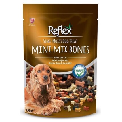 Reflex Mini Mix Bones Yarı Yumuşak Köpek Ödül Kemiği 150 Gr