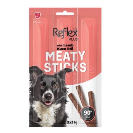 Reflex Plus Kuzu Etli Çubuk Yetişkin Köpek Ödülü 3*11gr