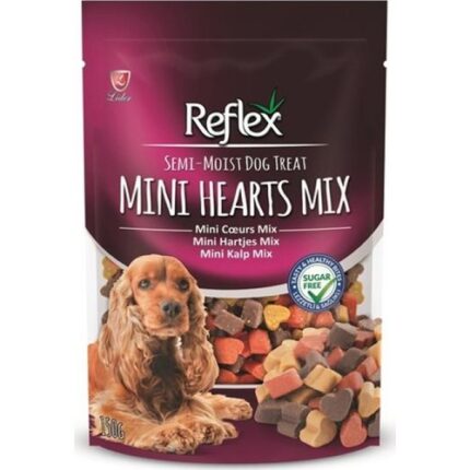 Reflex Semi-Moist Mini Mix Kalp Köpek Ödülü 150 Gr
