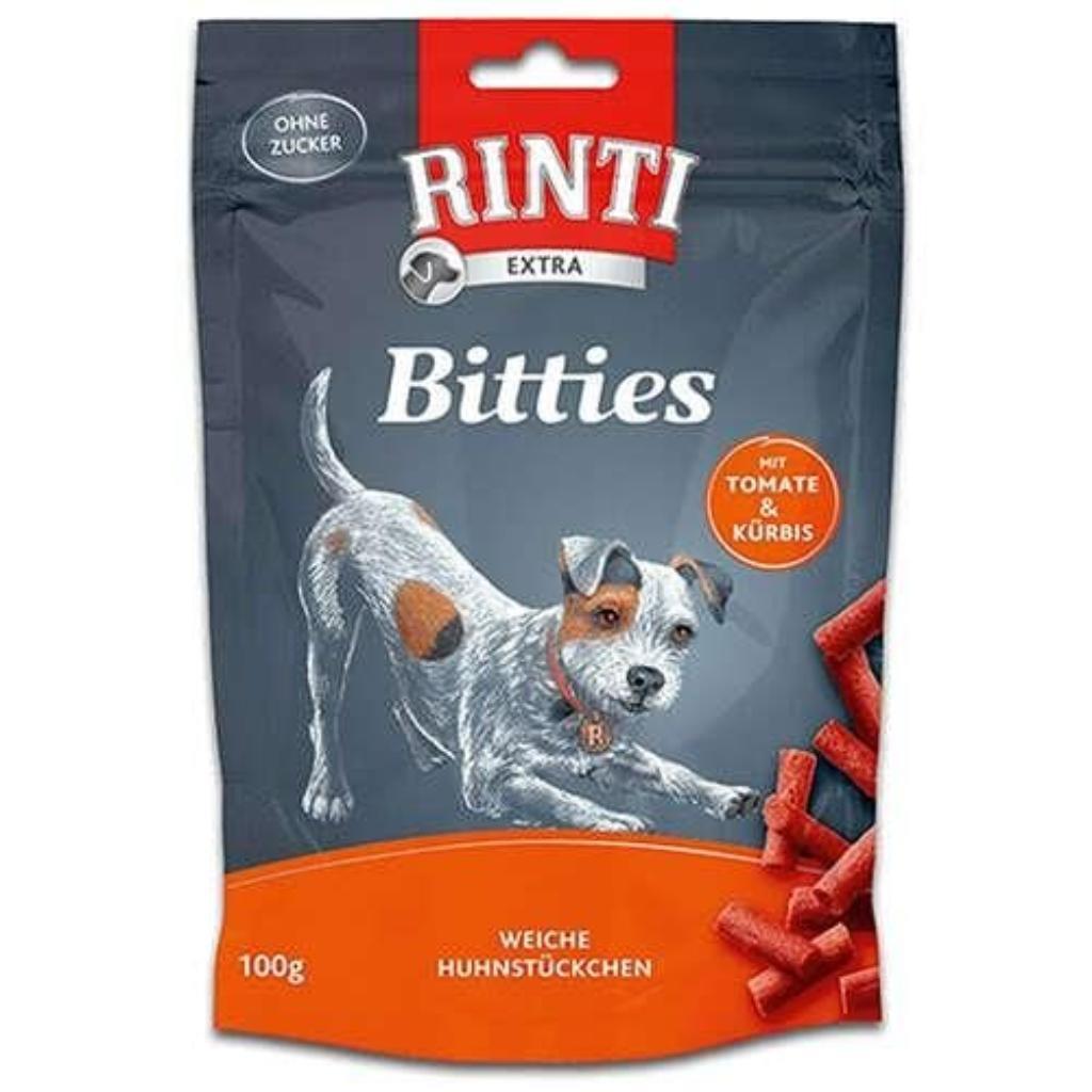 Rinti Bitties Tavuklu Domatesli Köpek Ödülü 100 Gr Rinti Bitties Tavuklu Domatesli Köpek Ödülü 100 Gr