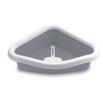 Stefanplast Sprint Corner Beyaz/Gri Kedi Tuvaleti 56x40x14cm