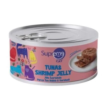 Supreme Cat Parça Etli Ton Balikli ve Karidesli Yas Kedi Mamasi 85 Gr