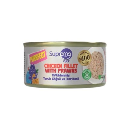 Supreme Cat Tavuk Göğsü ve Karidesli Yaş Kedi Maması 70 Gr