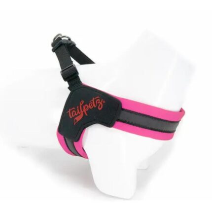 Tailpetz V-Tipi Köpek Göğüs Tasması Neon Pembe XL