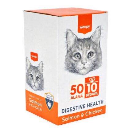 Wanpy Digestive Health Somonlu ve Tavuklu Krema Kedi Ödül Maması 14gr (60 AL 50 ÖDE)