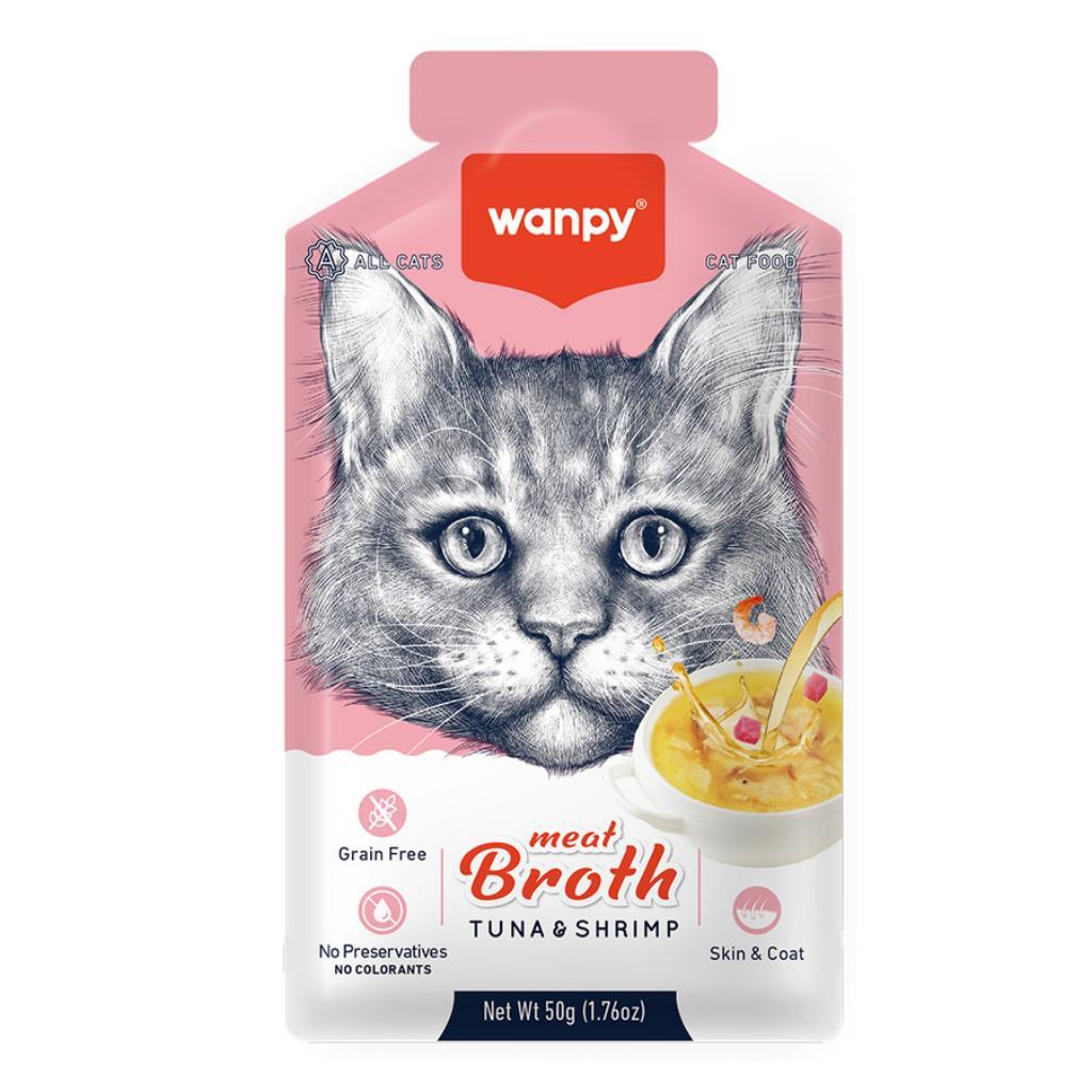 Wanpy Karidesli ve Ton Balıklı Kedi Çorbası 50 Gr Wanpy Karidesli ve Ton Balıklı Kedi Çorbası 50 Gr