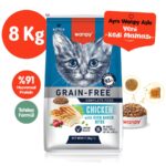 Wanpy Tahılsız Tavuklu Yavru Kedi Maması 8 kg