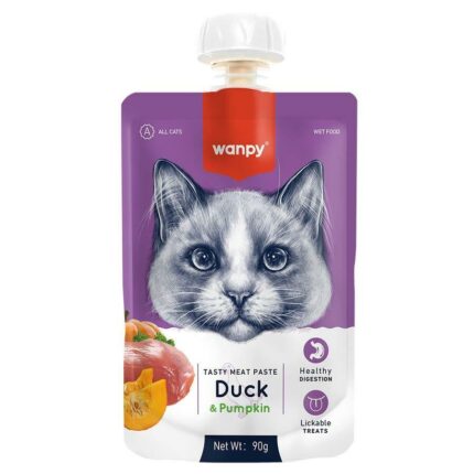 Wanpy Taze Ördekli Bal Kabaklı  Kedi Et Ezmesi 90 Gr