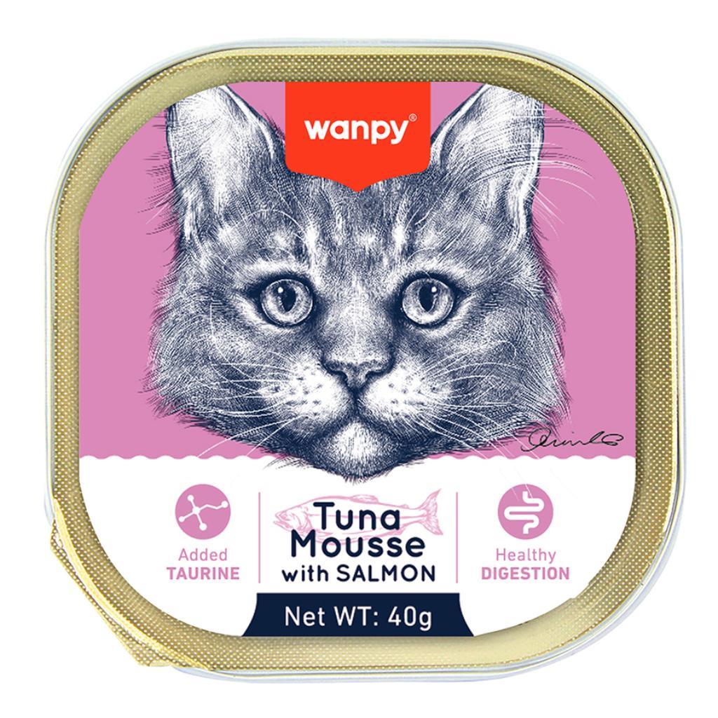 Wanpy Ton Balıklı Ve Somonlu Alutray Kedi Yaş Mama 40 g Wanpy Ton Balıklı Ve Somonlu Alutray Kedi Yaş Mama 40 g