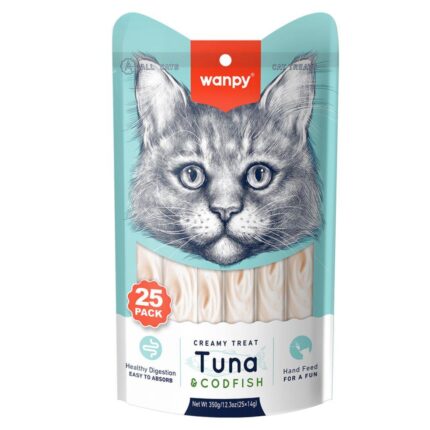 Wanpy Ton & Morina Balıklı Sıvı Ödül Maması 25x14 Gr