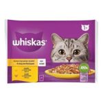 Whiskas Pouch Kümes Hayvanlı Yetişkin Kedi Konservesi 100gr 4'lü Paket